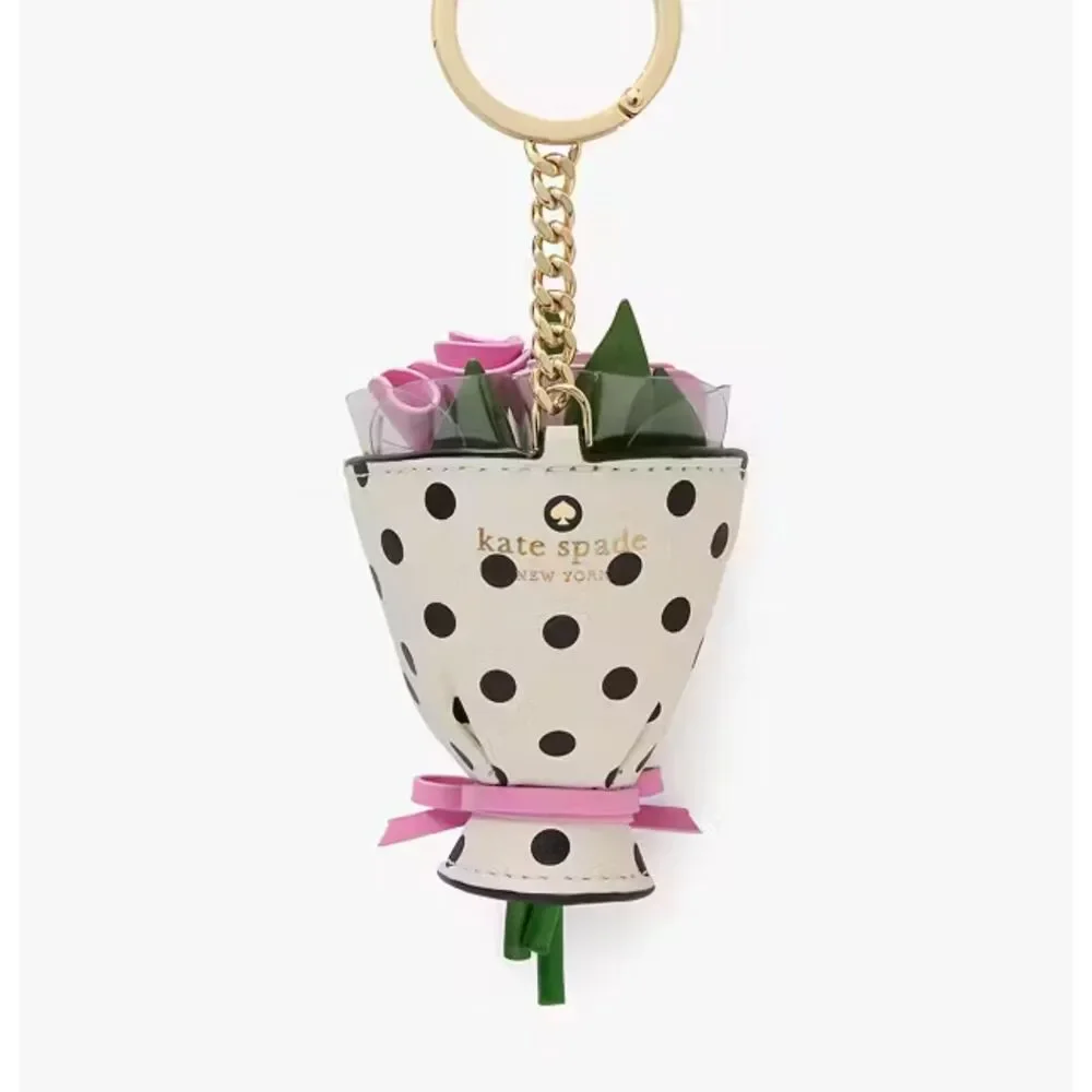 Kate Spade Flora Flower Bouquet Bag Charm - Picture 2 of 4